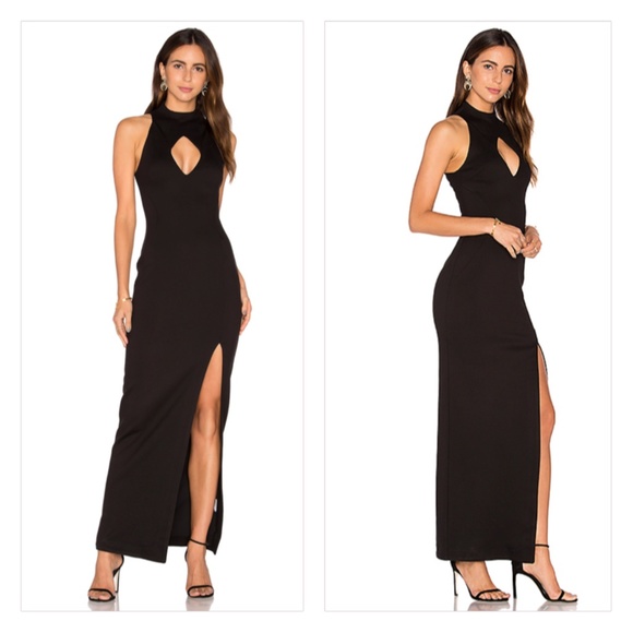 NICHOLAS Dresses & Skirts - N NICHOLAS Diamond Cut-Out Gown Black Dress